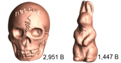 Shape compression using spherical geometry images